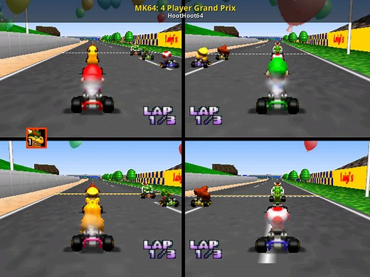 MK64: 4 Player Grand Prix Mod for Mario Kart 64 | MK64 Mods