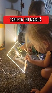 💡 Cu tableta noastră LED, copiii pot desena, scrie și crea mereu lucruri noi – fără haos de hârtie! 🎨✨ 🎁 Perfectă ca un cadou pentru micii creativi! https://amva.ro/products/tableta-led-magica-cu-7-markere-colorate | Amva