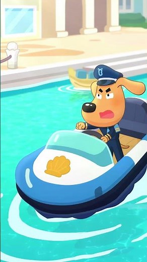 小心！靠著欄杆很危險⚠ #babybus #寶寶巴士 #sherifflabrador #動畫 #shorts