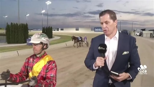 2.5K views · 40 reactions | Ryan Phelan caught up with Greg Sugars after Fighter Command's rewarding performance back to the winners circle. | Harness Racing Victoria | Facebook