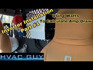 Inverter Installation Part #1 - Using Watts Rating to Calculate Amp Draw and Wire Size ⚡️