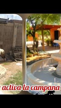 FUENTE de CEMENTO imitación CANTERA 💧👌 / Fuente de agua / Fountain cement concrete ideas