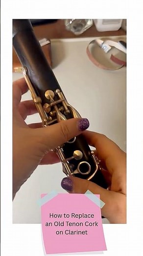 How to Replace a Clarinet Tenon Cork #music #clarinet #clarinetrepair