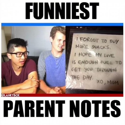 Funniest Parent Notes (LankyBox Deleted Video)