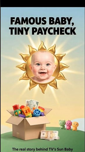 How Much The Teletubbies Sun Baby Got Paid... #shorts