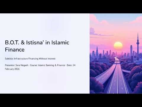 How Islamic Banks Finance Mega Projects | BOT Model Explained