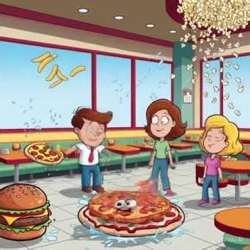 😂 The Bouncing Food Restaurant | Hungry Husband & Wife