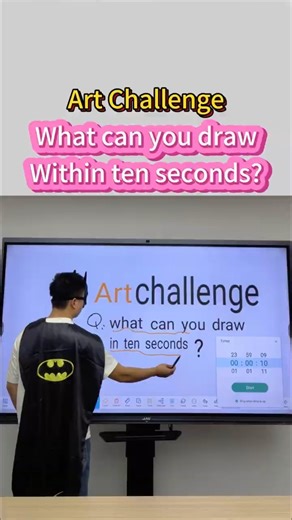 What can you draw in ten seconds?#art #arts #artist #challenge #artchallenge #interactivewhiteboard