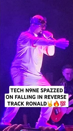 Tech N9ne Spazzed On Falling In Reverse Track Ronald🤘🔥💯 #techn9ne #fallinginreverse #ronnieradke