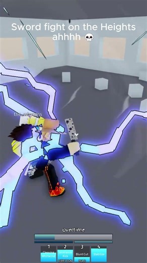 Sword FIGHT on the HEIGHTS ahhhhhh 💀 #jjs #roblox #fighting #clips