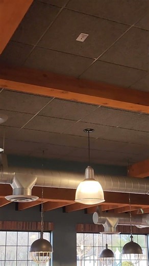 Wing Tat Industrial Ceiling Fan in a restaurant