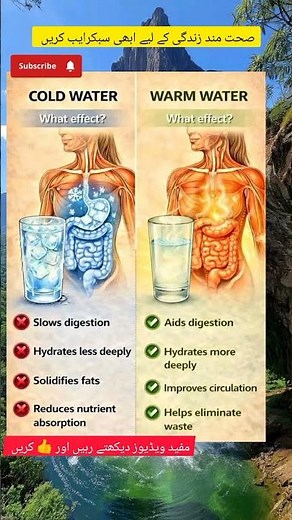 Hot Water vs Cold Water – Which is Better for Your Health? | Surprising Benefits Revealed#Shorts