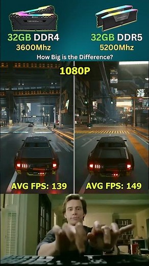 DDR4 3600MHz vs DDR5 5200MHz – Which One Actually Boosts FPS? #pcgaming #shorts