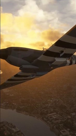 Spitfire su Londra #flightsimulator2024 #msfs2024 #aviation #spitfire