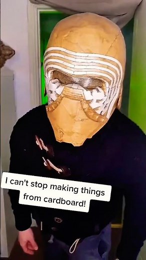 You can make anything with cardboard #starwars #kyloren