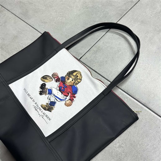 #upcycling #upcycledfashion #polobear #rework #reworkedclothes #bags