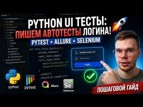 Как работает UI-автотест в Python (Pytest + Selenium)