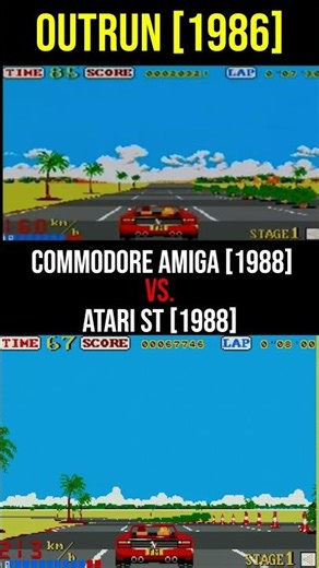OutRun Ports Compared: Commodore Amiga vs Atari ST – Which Did It Better? #retrogaming #retro #atari