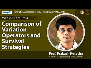 Lec 20 : Comparison of Variation Operators and Survival Strategies