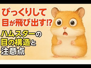 Hamsters' eyes pop out of their sockets in surprise! The structure of hamsters' eyes and things t...