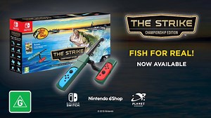 The #1 fishing franchise is now available in stores on Nintendo Switch! Fish for real in Bass Pro Shops: The Strike - Championship Edition, which includes the the Power Cast Rod & Reel peripheral. Get it here - http://bit.ly/2D8HwbS | Five Star Games