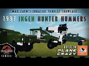 The Lost World: Jurassic Park Ingen Hunter Hummers HMC (1997 H1) Showcase in Plane Crazy!