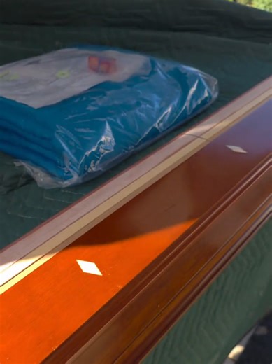 Billiard 🎱 Pool Table New Simonis Tournament Blue Felt cloth going on Brunswick Dominion rail #billiards #losangeles #pooltable #pooltablerestorations #fyp