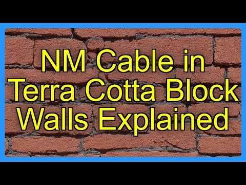 NM Cable in Terra Cotta Block Walls Explained