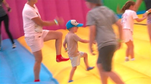 World’s biggest bouncy castle pops up in Brisbane