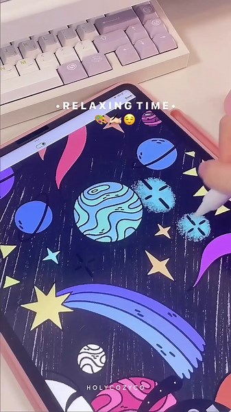 just relaxing and filling colors