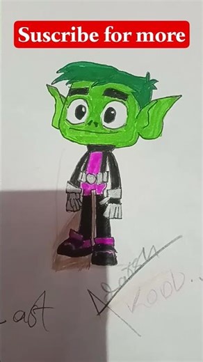 beast boy drawing #attitude #art #anime