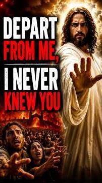 Depart from me, I never knew you #bible #jesus #gospel #god #christian #faith