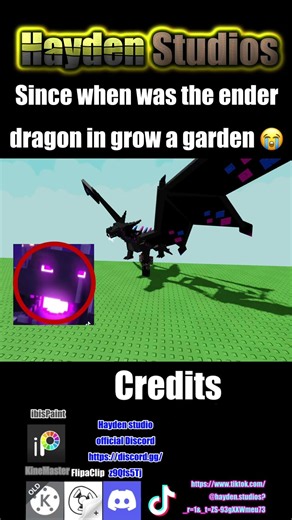 Since when was the ender dragon in grow a garden 😭
