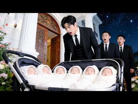 Heirless CEO thought childless. A parcel brings 5 lookalike babies; he takes them home & spoils.