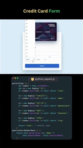 Design a Smart Credit Card Form | Frontend Animation #Shorts #coding #coreui #uistackview #trending