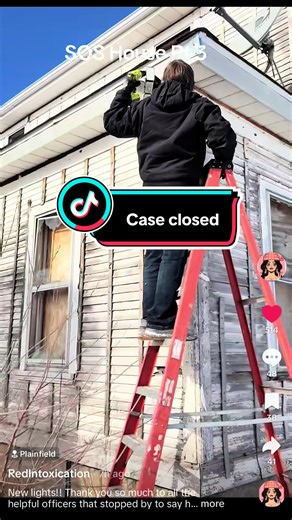 Case Closed! Thank you @RedIntoxication for working with me to get the truth out! Thanks to others like @ExtraordinaryJoseph for their key role spreading the word and sharing the true story! A distress signal, in this case SOS in Morse Code, is never something to take lightly! In this case, it was only some solar panel security lights on the wrong setting, and wow, did the SOS signal do what it was supposed to do, get help for a potential emergency! Fortunately on inspecting the house, there was