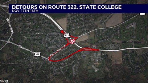 More bridge repair work planned for Route 322 in Centre County