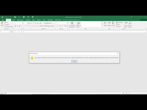 Sửa lỗi Excel cannot open the file because the file format or file extension is not valid