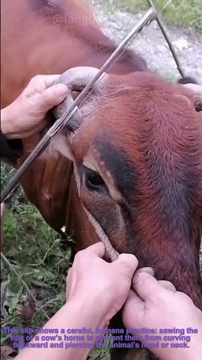 Safe Cow Horn Sawing | Livestock Welfare Essential