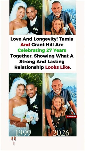 Tamia and Grant Hill celebrate 27 years of marriage❤️#tamia #short