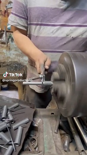 Simple method of spring making on machine#dyi#Short