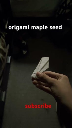 origami maple seed ￼