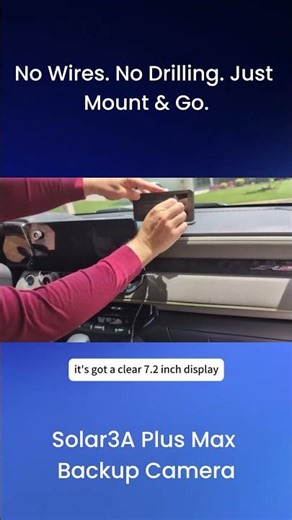 2 Minute Backup Camera Install | Solar3A Plus Max