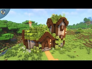 Minecraft - How to build a Snug Mossy Cottage - Tutorial