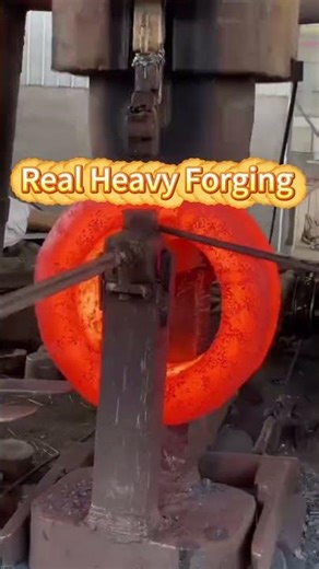 How It's Made Heavy Forging a Steel Flange! 🔥🇨🇳