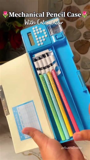 Unique Mechanical Pencil Case With Calculator😍#shorts #stationary