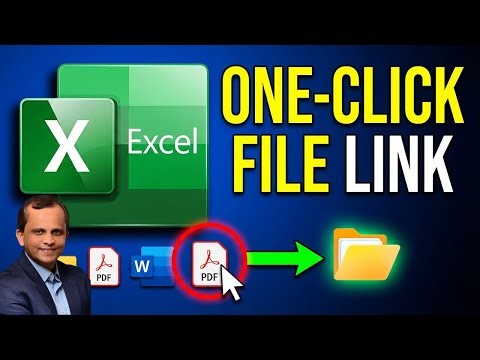 60. 1-Click Excel Trick 🚀 Create Hyperlink to an Existing File