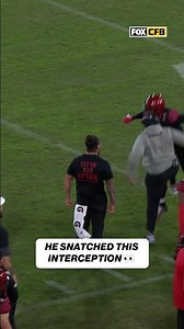 Chris Johnson with some GOOD HANDS on this interception for SDSU ‼️#sdsu #cfb Sponsored by @allstate