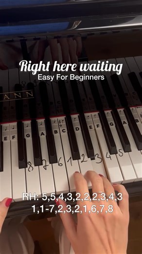 121K views · 1.9K reactions | Right Here Waiting #piano #pianolessons #fblifestyle | Eagles Wing Pro | Facebook