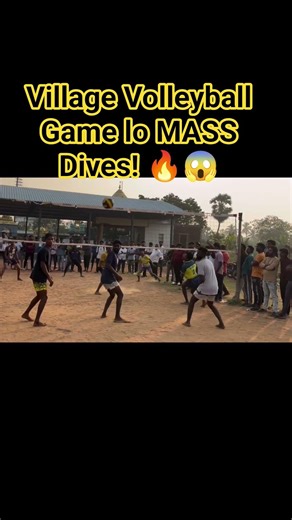 Village Volleyball Game lo MASS Dives! 🔥😱#villagevolleyball #massdives#viralshots #subscribe #like